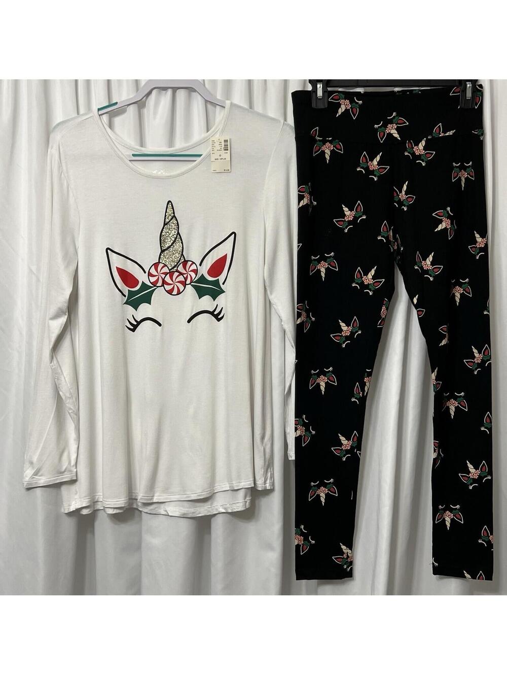Justice Unicorn Peppermints Christmas 18 Plus Outfit New